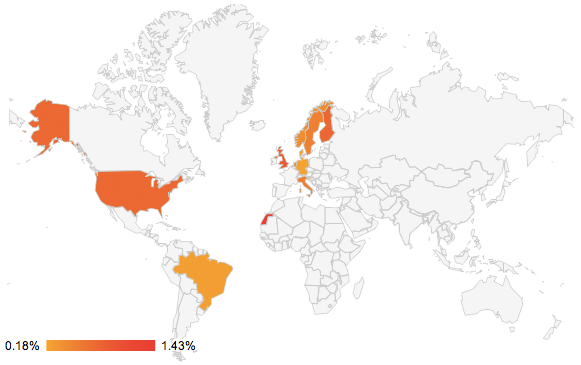 Prevalence of Celiac Disease Map